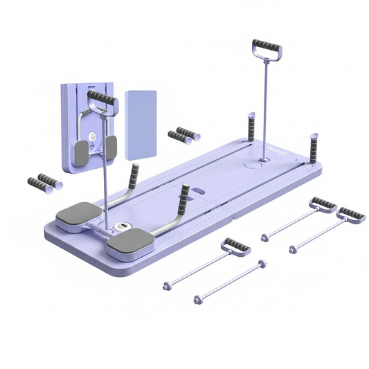 JANUA Pilates Board - Pilates Reformer Set, Multi-Purpose Foldable Pilates Reformer Board for Home, 5 in 1 Pilates Sliding Board