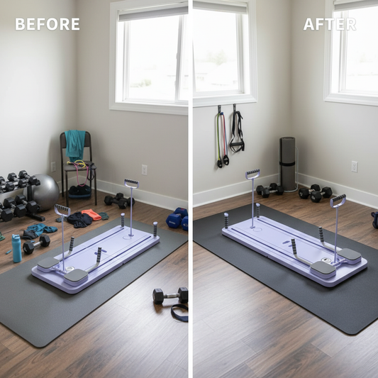 JANUA Pilates Board - Pilates Reformer Set, Multi-Purpose Foldable Pilates Reformer Board for Home, 5 in 1 Pilates Sliding Board